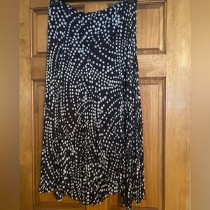 RAFAEL Dotted Black and White Maxi Skirt